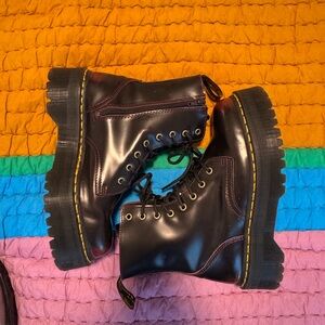 Red Leather Doc Martens